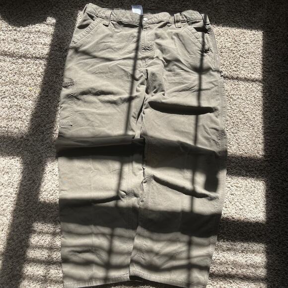 Carhartt Men's 40x30 Canvas Dungaree Carpenter Pants Loose Original B151 LBR - Picture 1 of 7